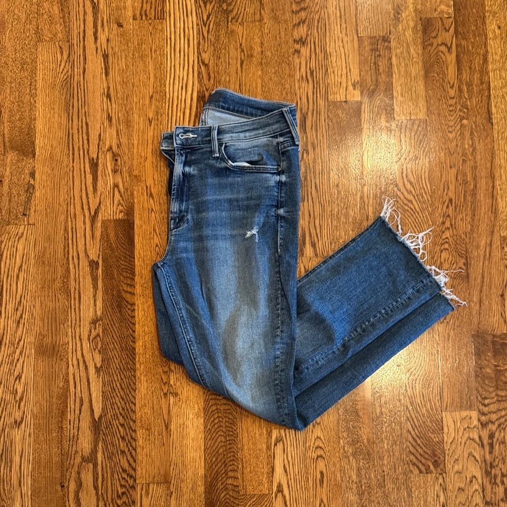 MOTHER Blue Ankle & Cropped Jeans